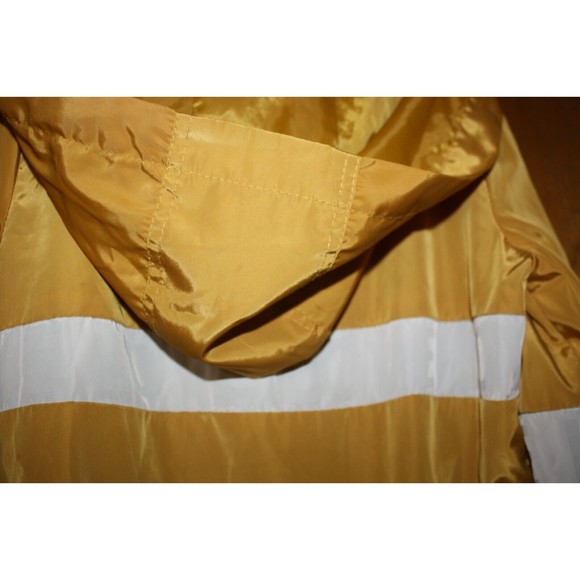Kelly By 26 International Windbreaker Jacket Sz S(7/8) Gold White Stripe Love - Picture 8 of 10